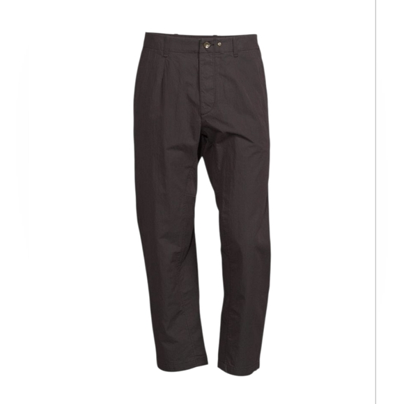 RAG & BONE Axel Paperweight Cotton Brown Cropped Button Fly Pants Mens - Picture 2 of 16